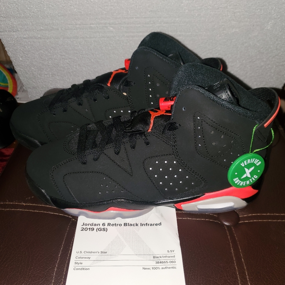 Jordan 6 Retro Black Infared *Authentic*